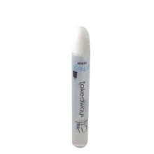 15ml transparent plastic roll tube with open end